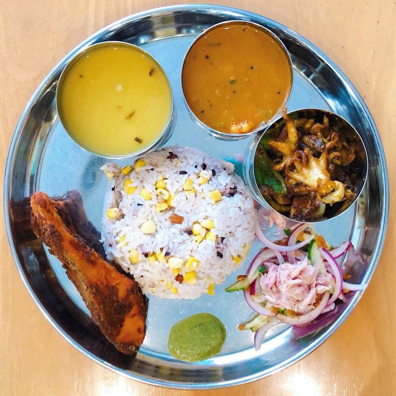 今週のカレー （シーフードターリー）(アジアンダイニング cafe&bar Shanti)