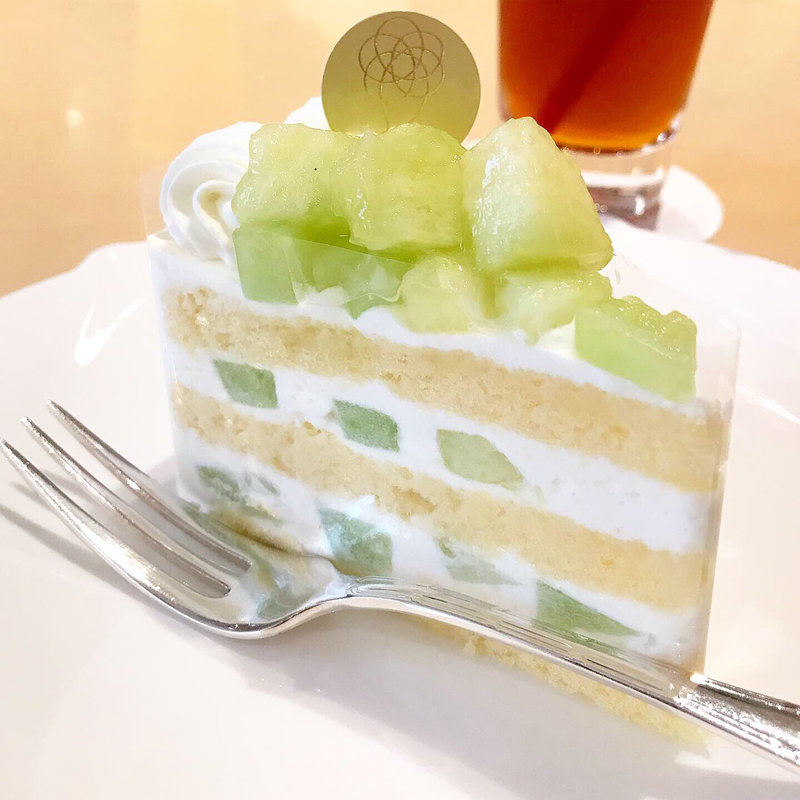 メロンショートケーキセット(musubiカフェ)