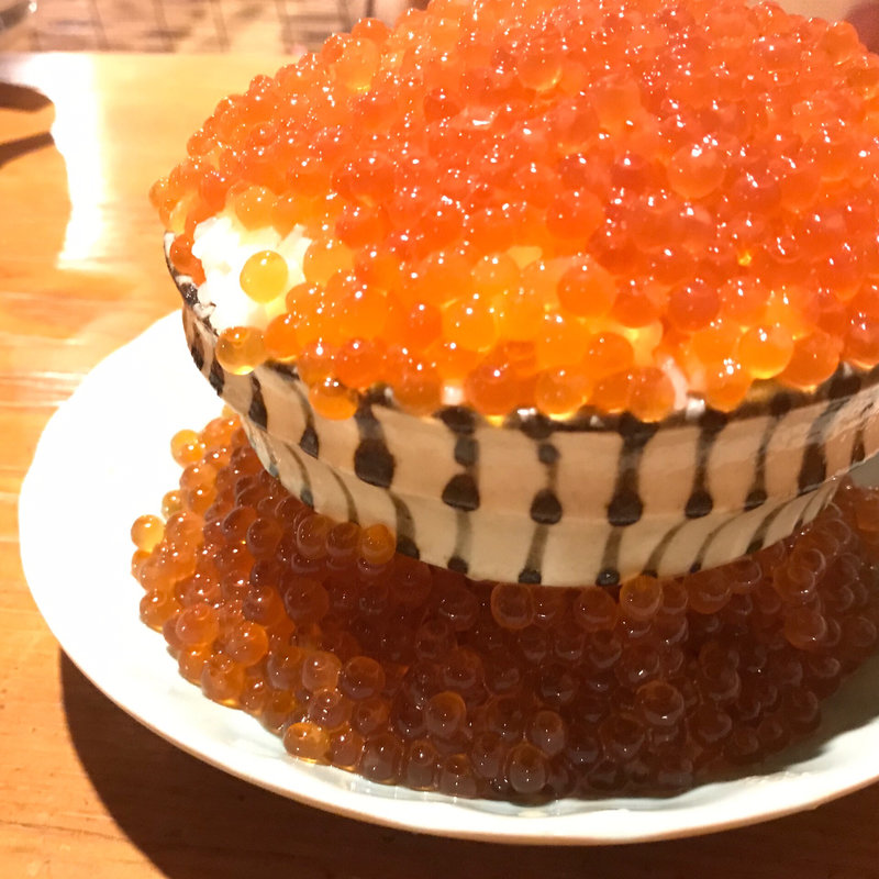 いくらこぼれ飯(毎日！北海道物産展 ネオ炉端 道南農林水産部 )