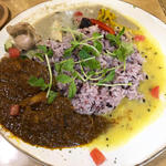 あいがけ2種盛り(スパイスカレーまるせ )