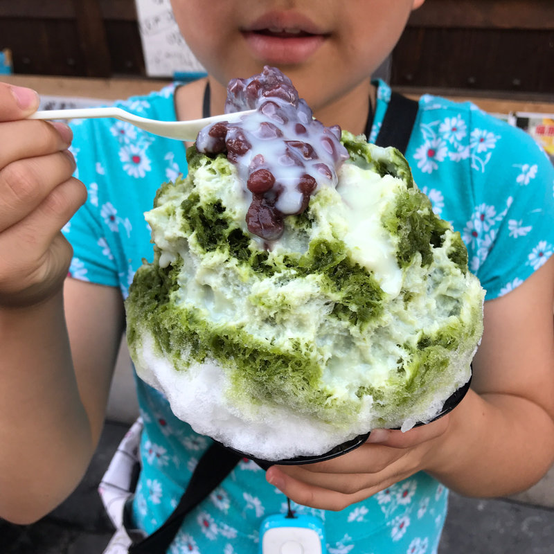 かき氷（宇治金時全部いり）(あずきや 安堂)