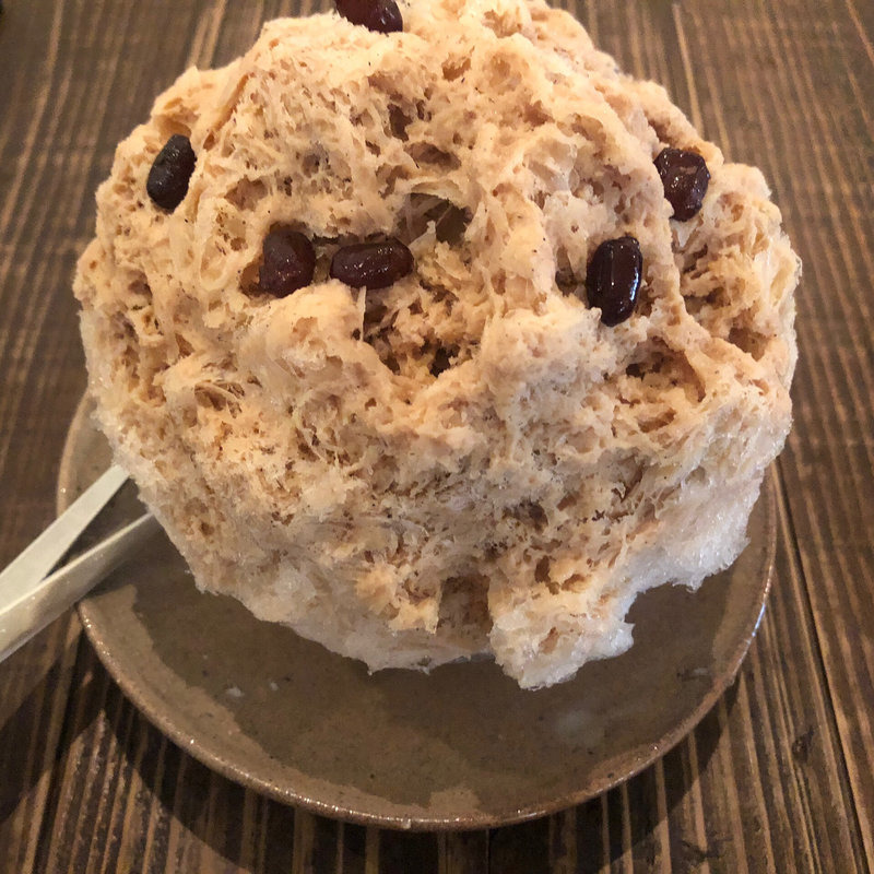 かき氷（ほうじ茶ミルク）(ブオリ)