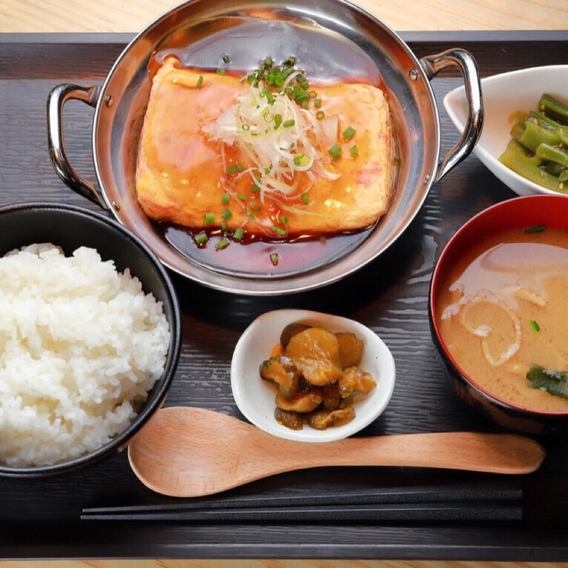 だしまきあんかけ定食(イタリアン酒場 近所)