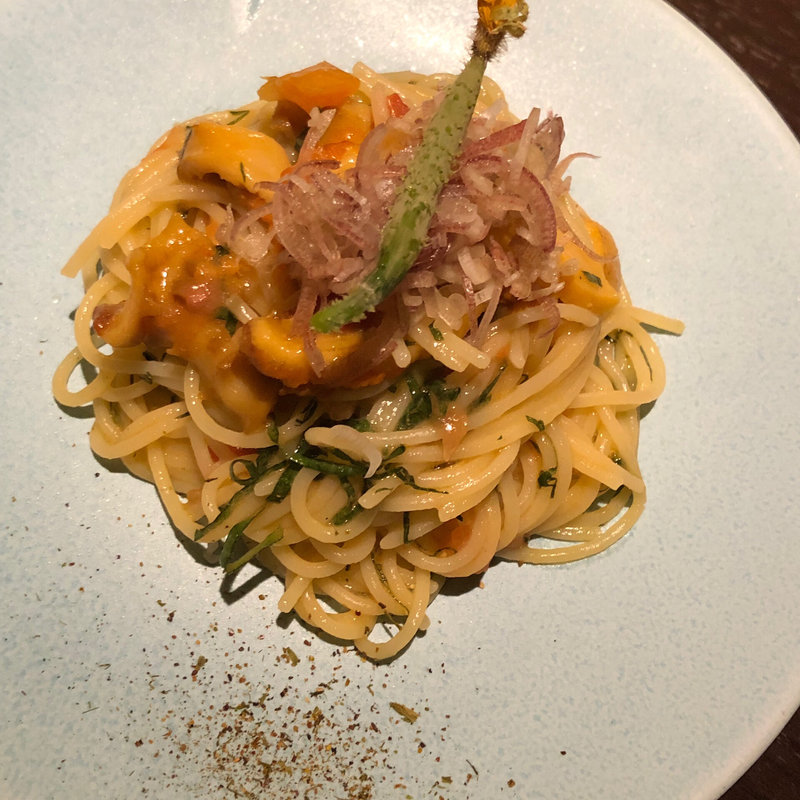 三陸ほやのパスタ(立町　つくし)