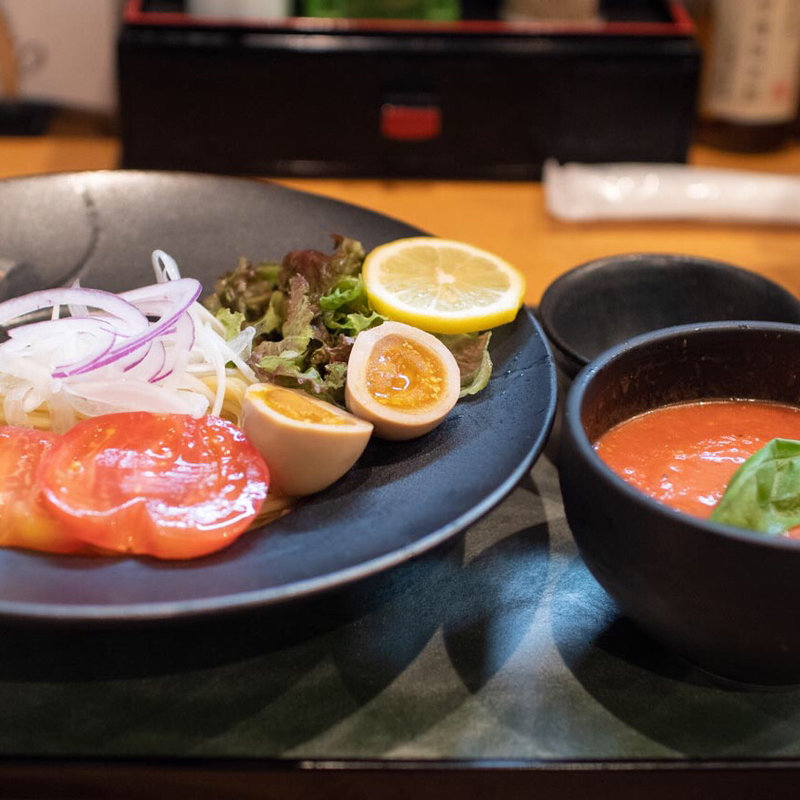 冷やしトマトつけsoba グラナパダーノトッピング(和 soba 天光)