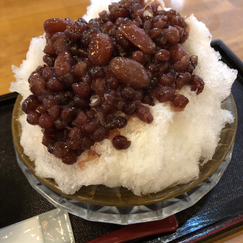 あんこミルクカキ氷(うめのま 抹茶のカフェー)