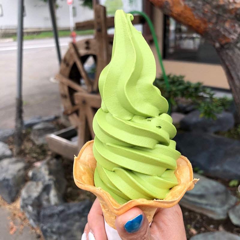 抹茶ソフトクリーム(お茶のふじ)