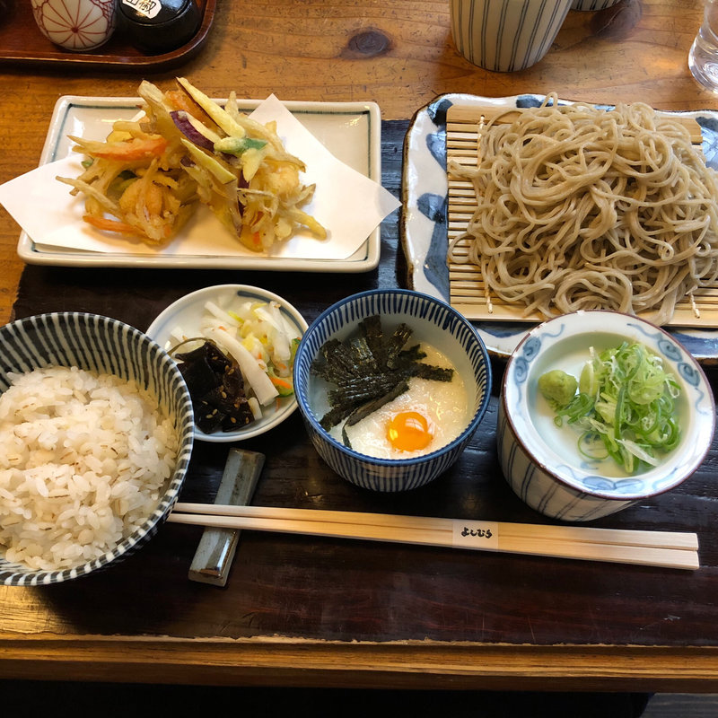 もりそば山かけセット(そば茶屋よしむら)