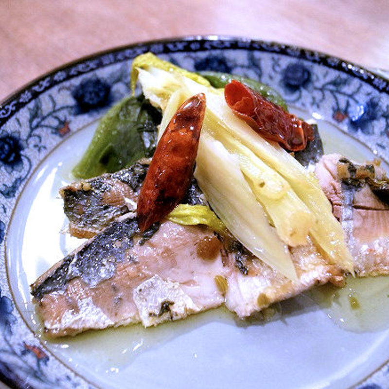 イワシの香味オイル和え(四川家庭料理 中洞(なかほら))