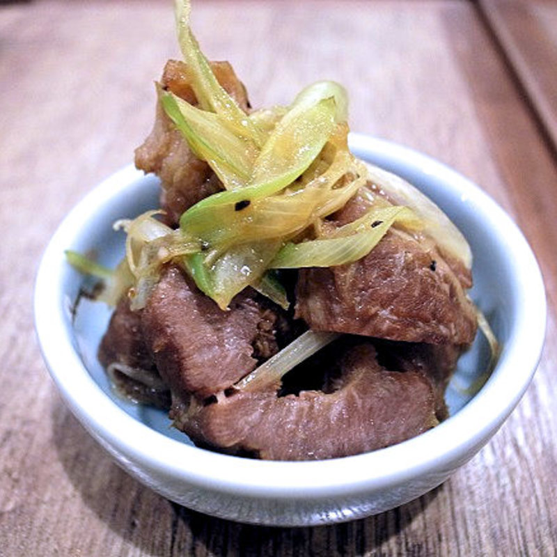 豚頬肉のネギ和え(四川家庭料理 中洞(なかほら))