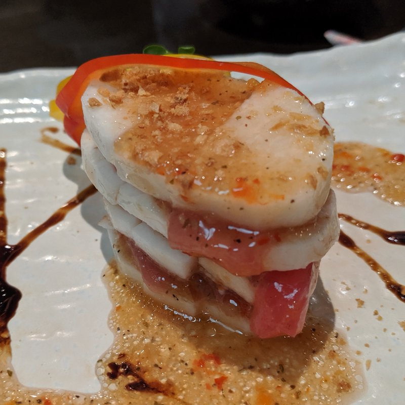 マグロと長芋のカルパッチョ(春夏冬)