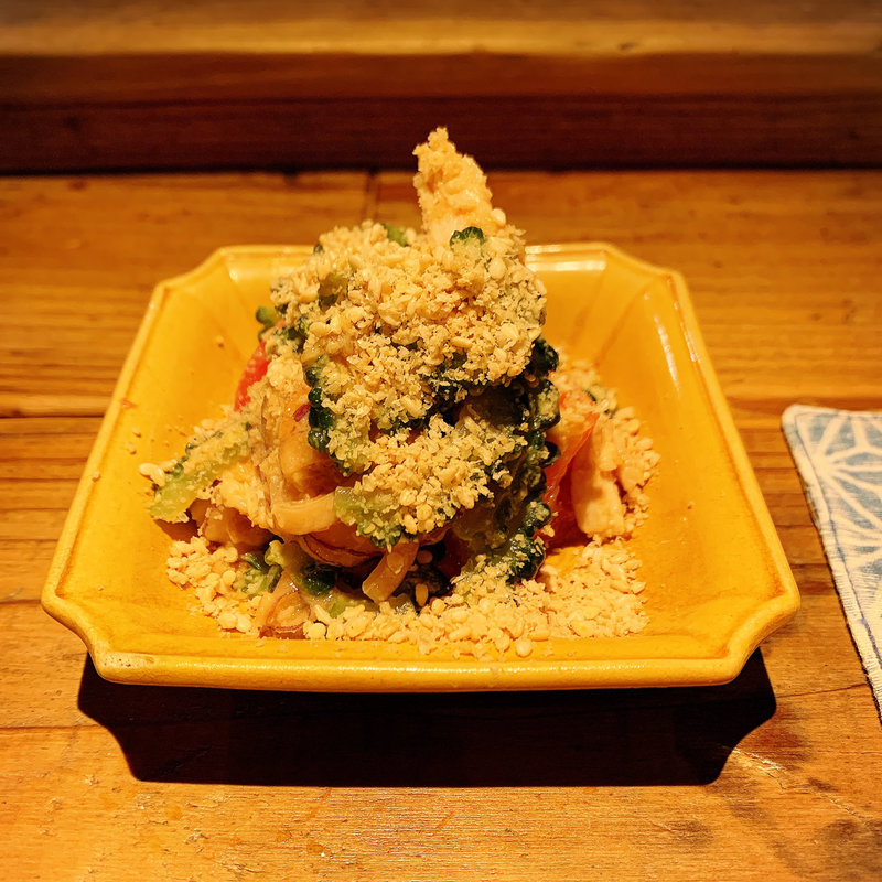 ゴーヤとトマトの胡麻和え(酒井商会)