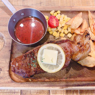 サーロインステーキ(肉が旨いカフェ NICKSTOCK)