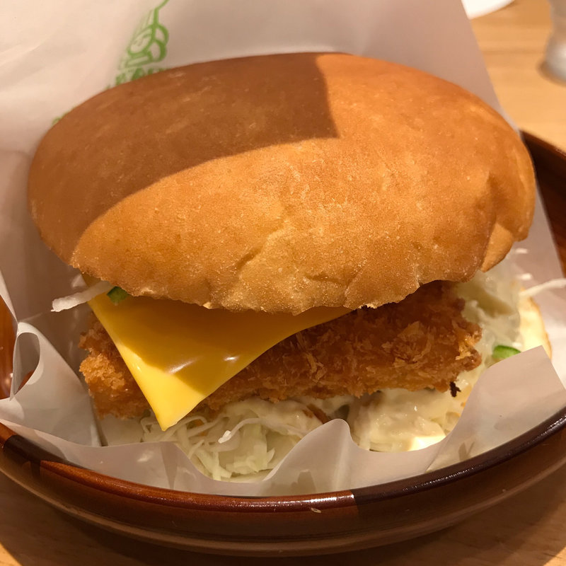 フィッシュフライバーガー(コメダ珈琲店 渋谷道玄坂上店)