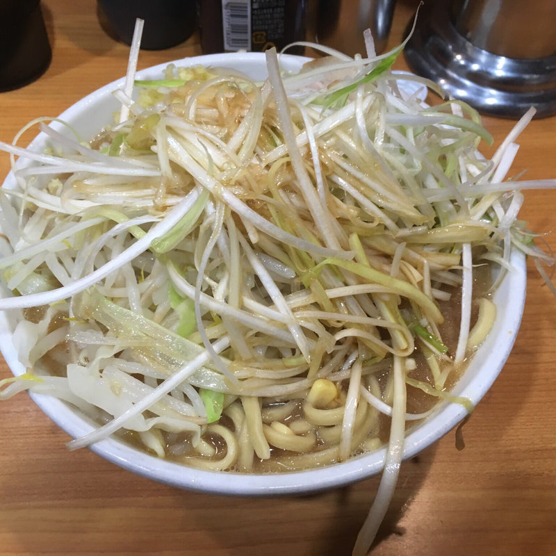 プチ二郎+ネギ+しょうが(ラーメン二郎 八王子野猿街道店２)