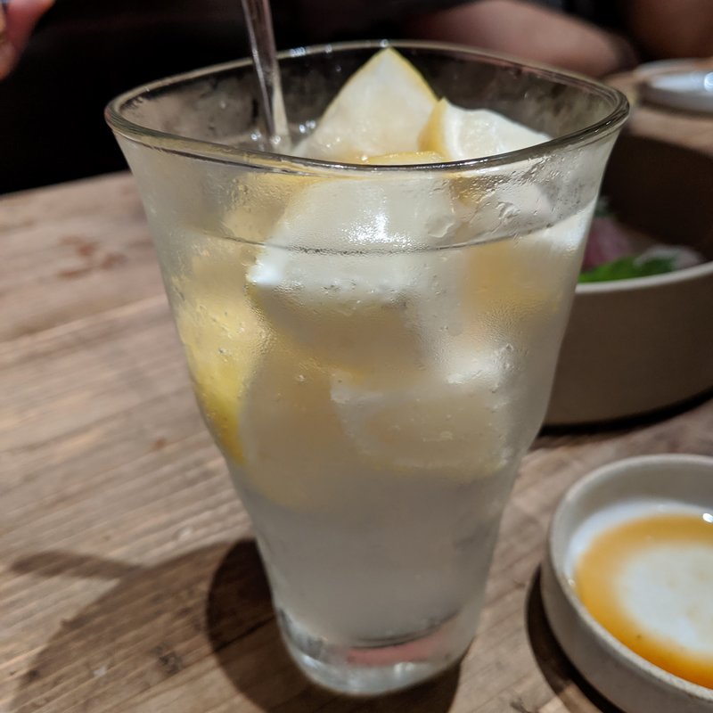 マルゴトレモンサワー(山芋の多い料理店　麻布十番)