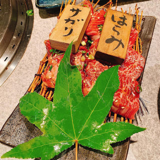 黒毛和牛はらみ、サガリ食べ比べ(桃花園)