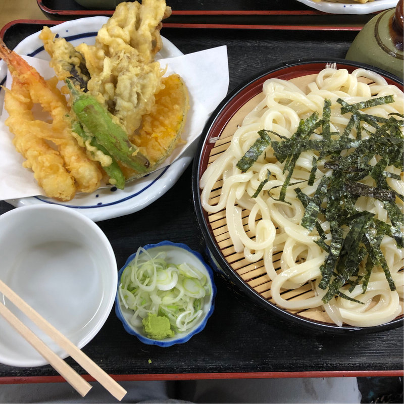 天ぷらざるうどん(あべ屋食堂 )