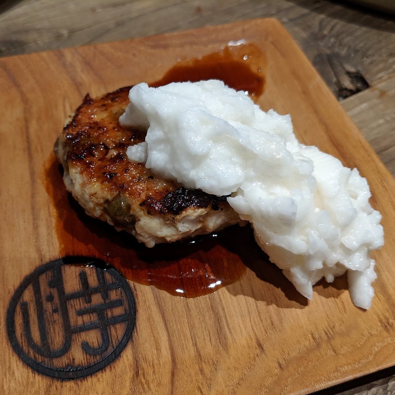 むかご入りつくね焼(山芋の多い料理店　麻布十番)