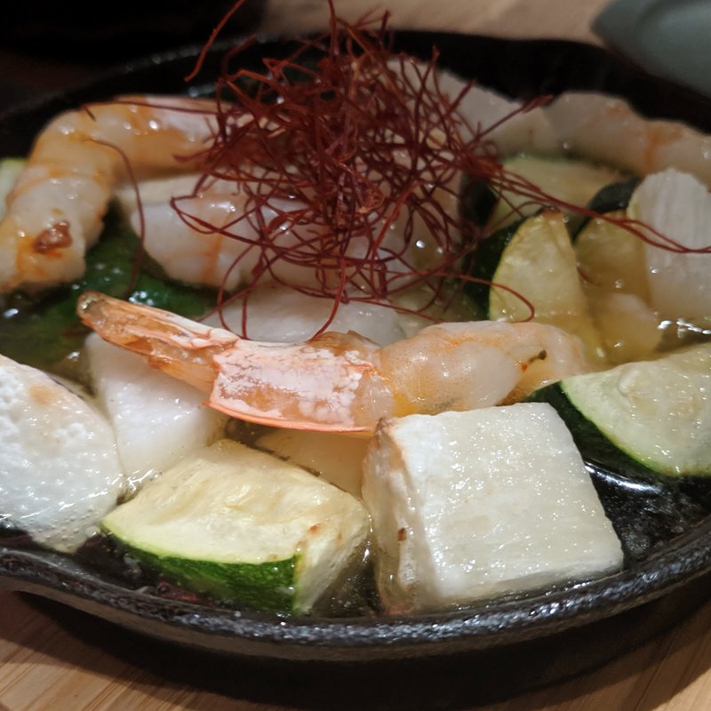 長芋とズッキーニのアヒージョ(山芋の多い料理店　麻布十番)