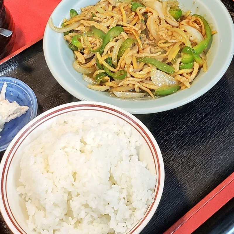 チンジャオロース定食(中華 酔軒)