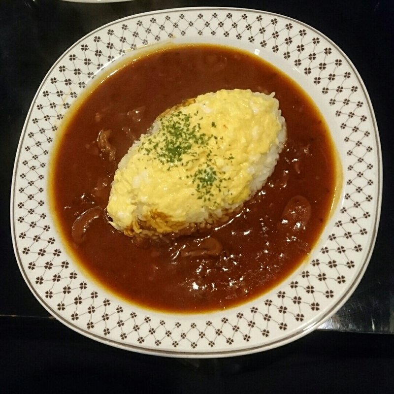 オムハヤシライス(茶廊車門 （さろうしゃもん）)