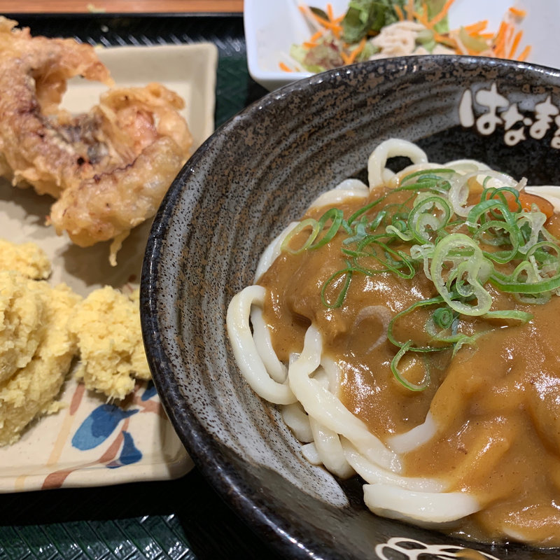 カレーうどん(はなまるうどん 六本木六丁目店)