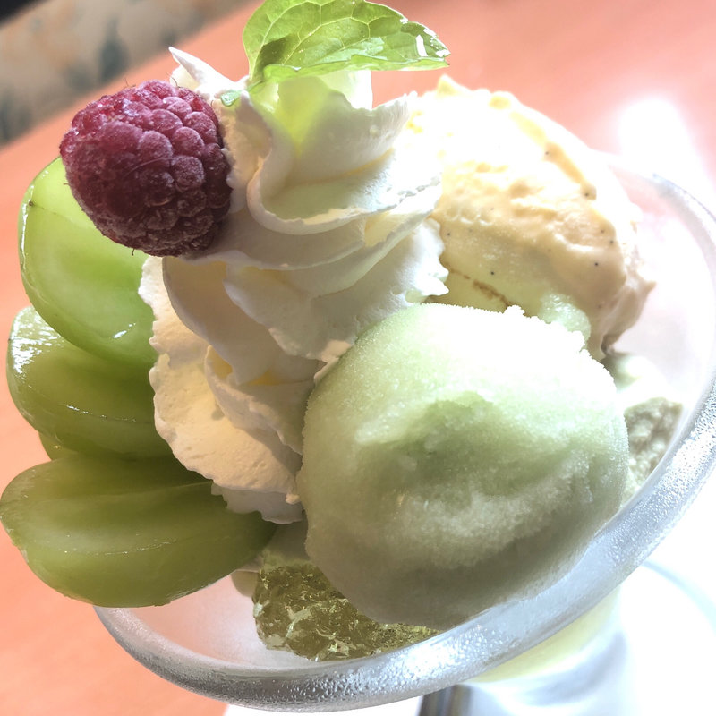 シャインマスカットのミニパルフェ(デニーズ 三島玉川店)