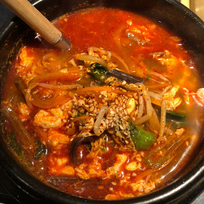 ユッケジャンスープ(黒毛和牛焼肉 七甲山 学芸大学店)