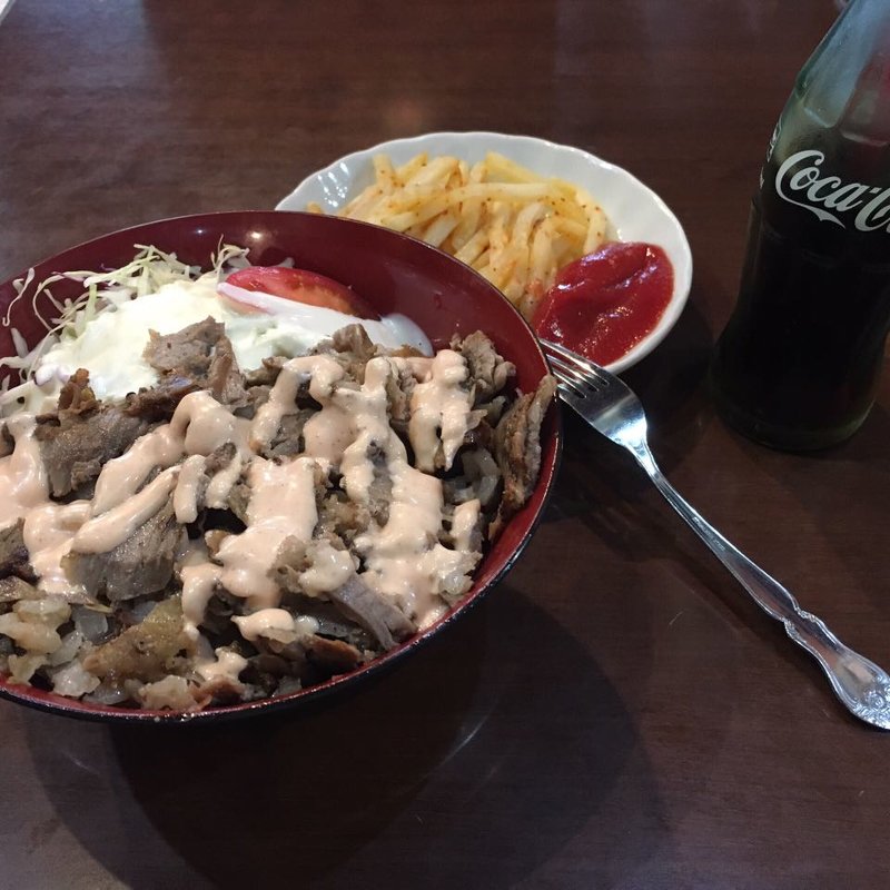 デニズケバブどんぶりセット(デニズ 六本木店)