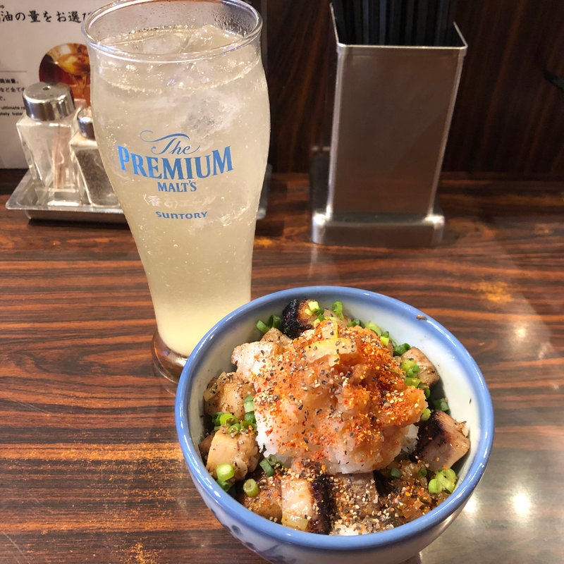 炙りコロチャーシュー飯(阿夫利)