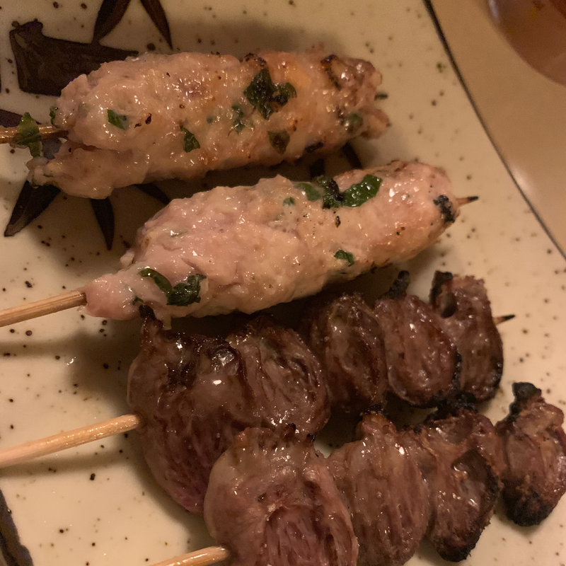 ハツ、タタキ(鳥杯)