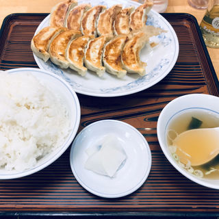 ダブル餃子定食(ぎょうざの満洲 新狭山駅店 )