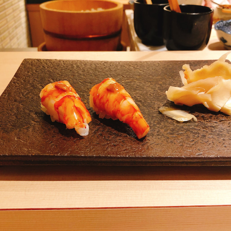 車海老の握り(鮨 みや川)