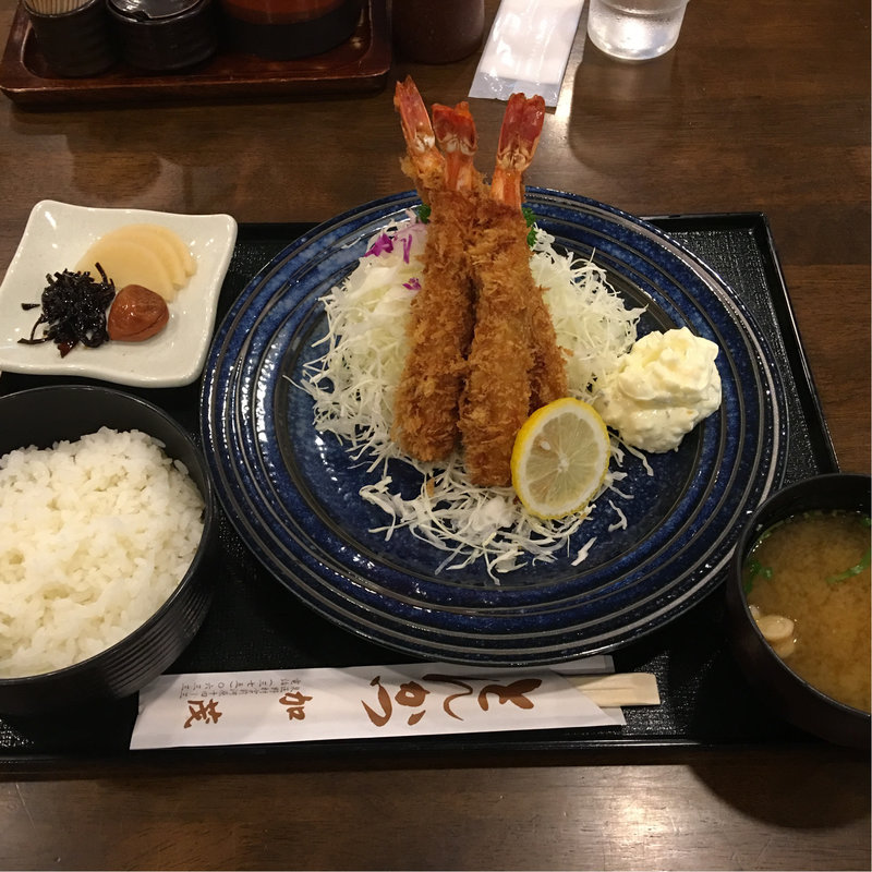 エビフライ定食(とんかつ加茂 )