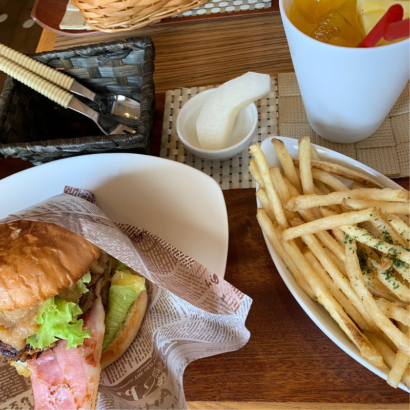 テリヤキバーガーセット(ハートフルバーガー)