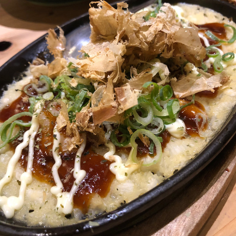 海鮮とろろ焼き(海鮮居酒屋 てつたろう 梅田中崎町店)