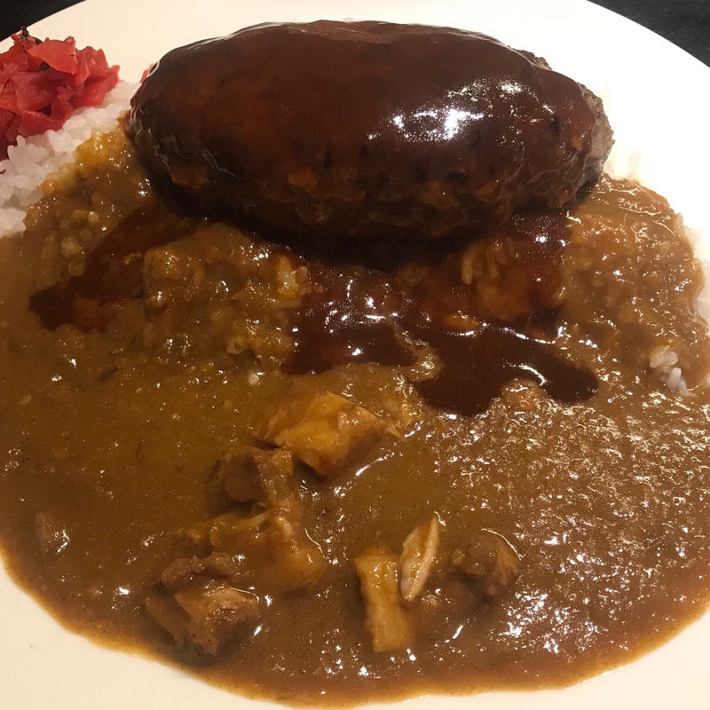 ハンバーグカレー(洋食 マーシュ亭)