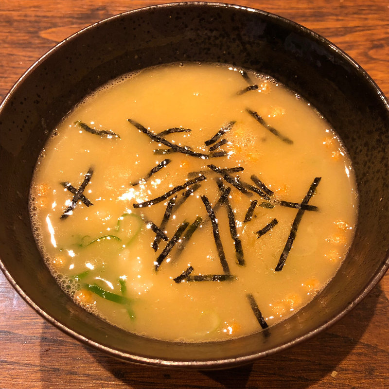 鶏スープ茶漬け(鶏焼肉 鳥半)