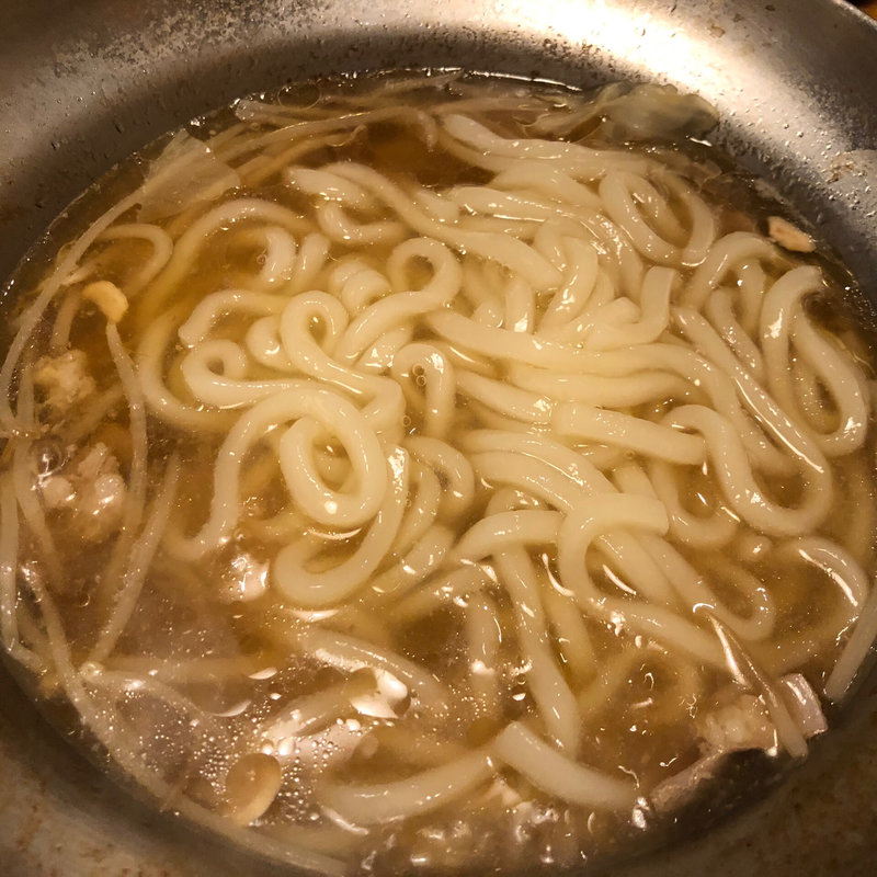 もつ鍋のしめのうどん(ウエスト 平尾店(生そば·うどん))