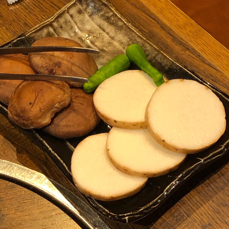 焼き野菜盛り合わせ(鶏焼肉 鳥半)