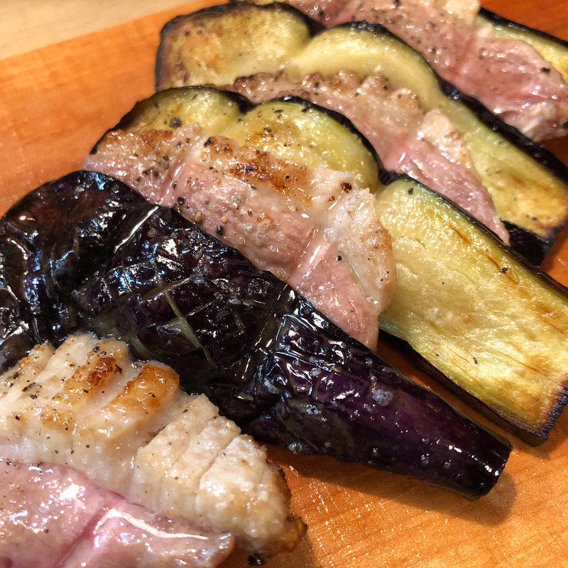 合鴨と茄子の重ね焼き(峰屋 )