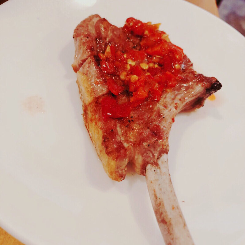 自家製刹椒ラムチョップ(羊香味坊)