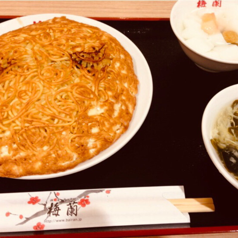Aセット梅蘭やきそば（小）杏仁豆腐(梅蘭 テラスモール湘南店)