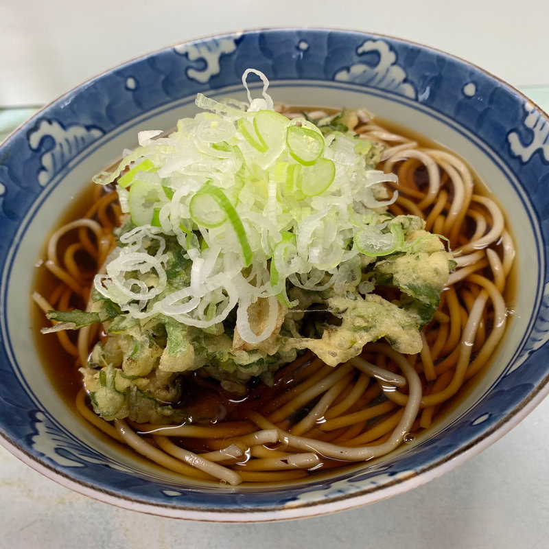春菊天そば(立喰いそば 遠野屋)