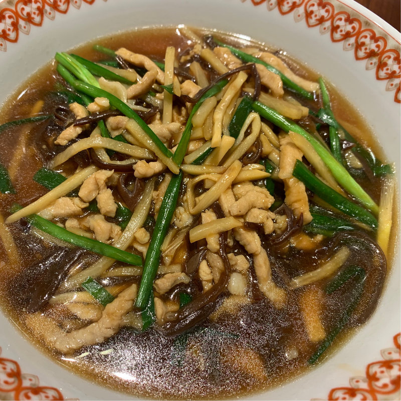 肉ニラとろみ湯麺(紅虎餃子房 ヴィーナスフォート店 )