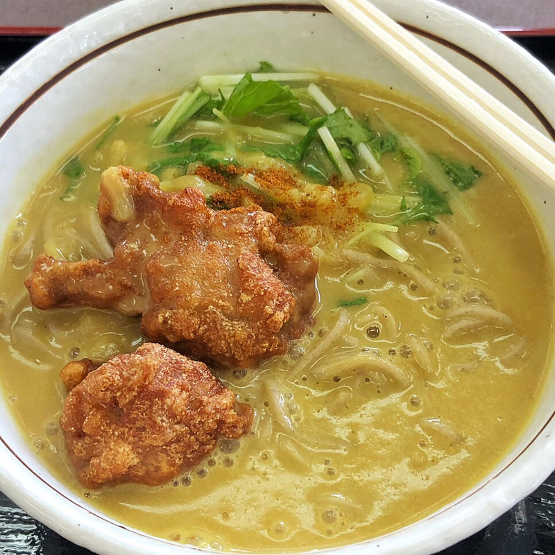 唐揚げカレー南蛮そば(山田うどん食堂 幸町店)