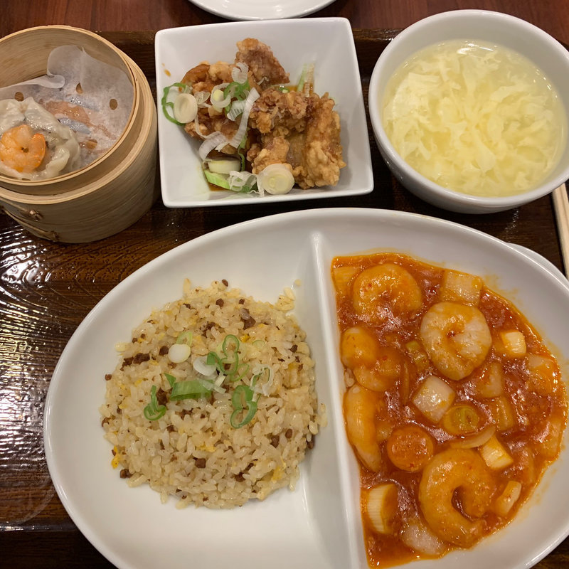 エビチリセット(紅虎餃子房 ヴィーナスフォート店 )