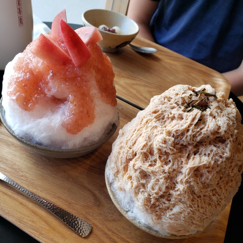 ほうじ茶かき氷(和菓子このわ)