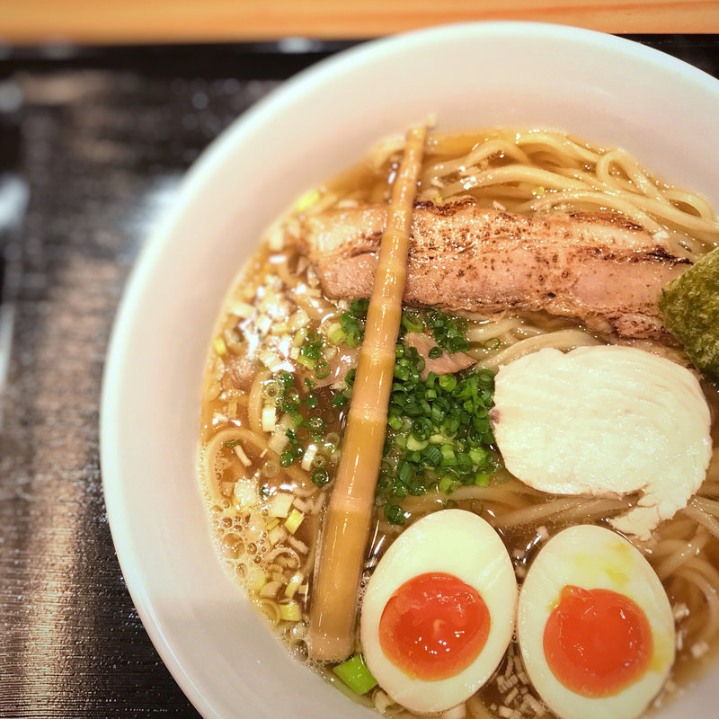 しょうゆ味玉らーめん（煮干し）(手打ちうどん 円清)